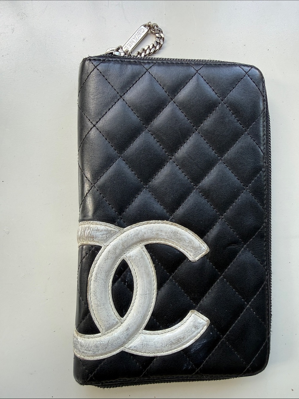 Chanel Cambon Black Leather Wallet